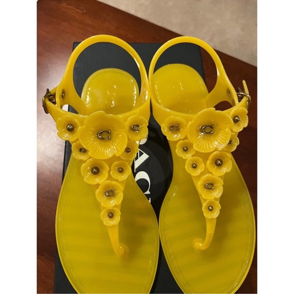 Gorgeous COACH Jelly Sandal Size 9 - Picture 6 of 10